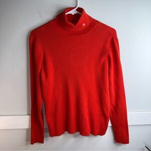 Lauren Ralph Lauren Vibrant Orange Turtleneck Sweater